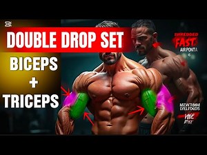 Double Drop-Set Arms Workout Routine for Maximum Bicep & Tricep Growth | Pump & Strength Gains