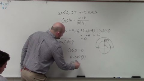 Finding the angle between two vectors