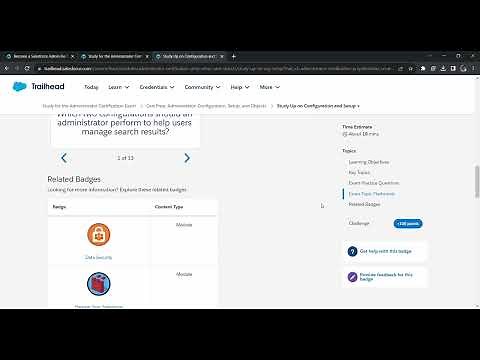 Study Up on Configuration and Setup - Trailhead