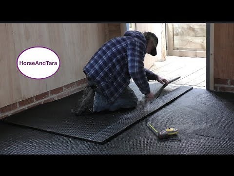 How to put down Sealed Rubber Stable Mats