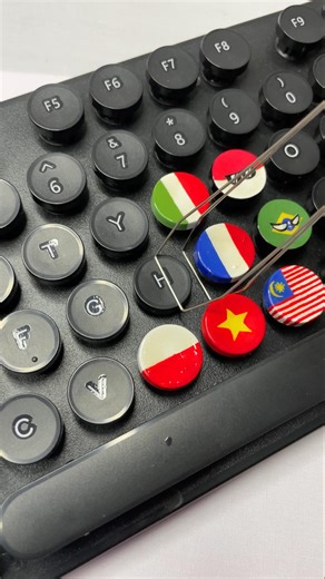 Guess the Flag on This Key | #KeyboardArt #FlagShorts #flagDrawing