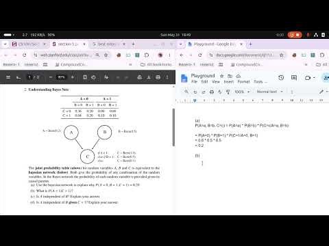 Bayesian Nets and Conditional Probabilities