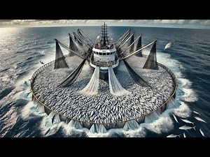 Massive Fishing Haul: Modern Ship Catches Thousands of Tons of Fish!