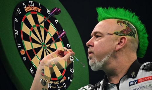 Phil Taylor takes part in Darts From Home charity match