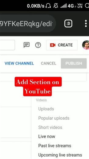 Add Section on Your YouTube Channel