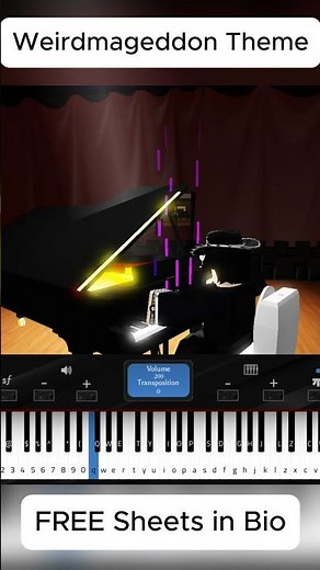 Gravity Falls - Weirdmageddon Theme | Roblox Piano 🔥 #piano #pianoshorts #roblox #shorts #shortvideo