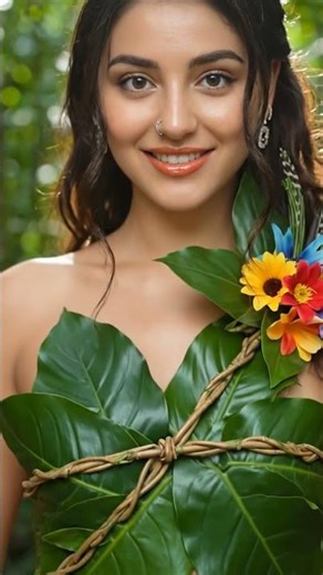Jungle Queen AI Model 🌿 Nature Fashion Reel | #Shorts