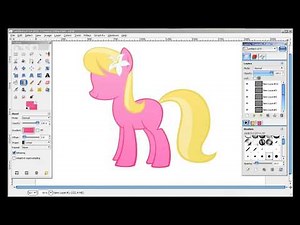 Lily - My Little Pony Speed Drawing (Gimp)