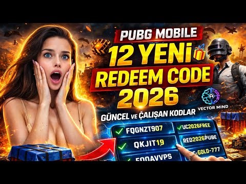 PUBG Mobile 12 Yeni Redeem Code 2026 🎁 Güncel ve Çalışan Kodlar
