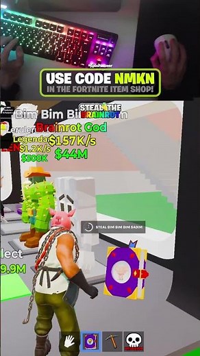 Steal a brainrot GOD🤣 #fortnite #roblox #stealthebrainrot