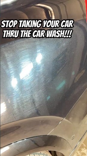 Drive thru car washes ruin your paint. Detailers fix it #autowash #detailingexperts #carwash