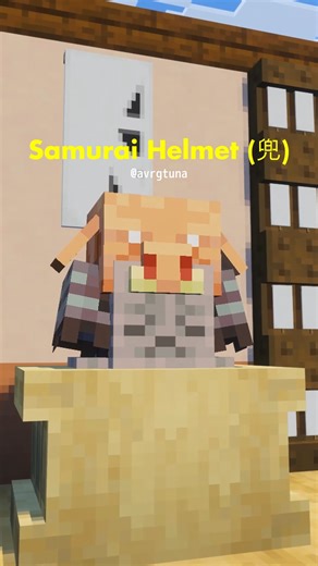 averagetuna on Instagram: "samurai helmet (兜) | minecraft mini tutorial | #minecraft #minecraftbuilds #minecrafttutorial #minecraftbuilding"