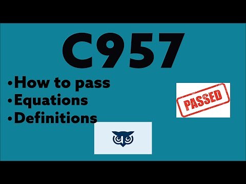 WGU | Applied Algebra | C957 | Breakdown