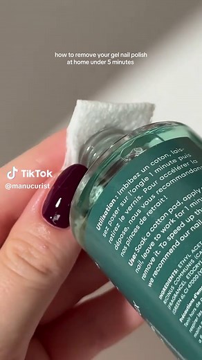 step 1: use the Green Flash routine💘💅🏻 #greenflash #manucurist #easygelnails #easygelremoval #athomemanicure