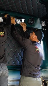 Installing new dual-color lights 🚨 in the Freightliner Classic. Black leather with green stitching is in 🟢⚫️ #TruckerStyle #trucks #truckin #semitruck #18wheeler #bigrig #truckdrivers #freightliner #freightlinerclassic #truck #trucklife #trucklovers | Florida Finest Customs