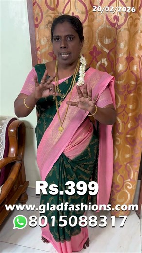 Trend Oh Trend🔥Just Rs.399 Necklace Gold Foil Dual Color Saree🔥Hurry Up