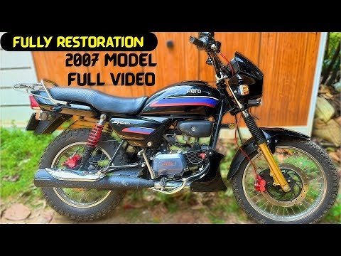 HERO HONDA SPLENDOUR (OLD MODEL 2007) FULL RESTORATION WORK FULL VIDEO #painting #herohondasplendor