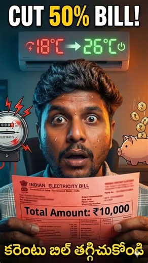 AC బిల్ 50% కట్! 7 Proven Hacks Summer AC power save, cut AC bill half #ACBillhacks #PowerSavingTips