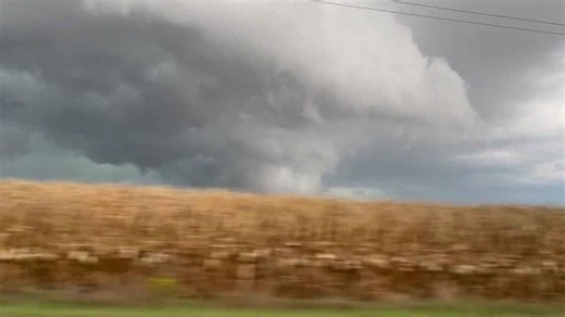 Tornado Touches Down Over Indiana Farmland Near Nappanee