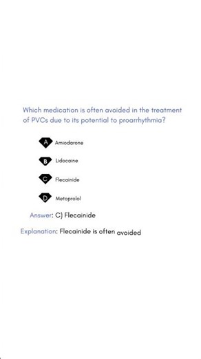 Which medication is often avoided in the treatment of PVCs due to its potential to proarrhythmia