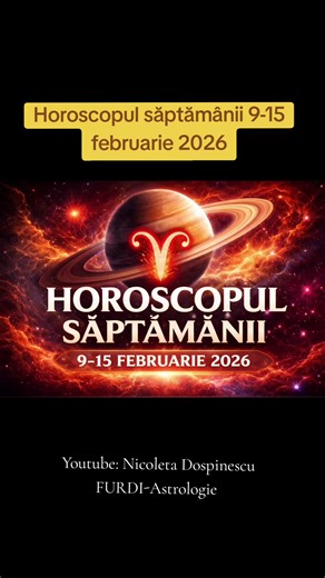 Horoscopul săptămânii 9-15 februarie 2026💫 #horoscop #zodiac #astro #saturn #berbec