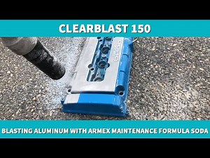 CLEARBLAST 150: Blasting Aluminum Engine Valve Cover with Soda