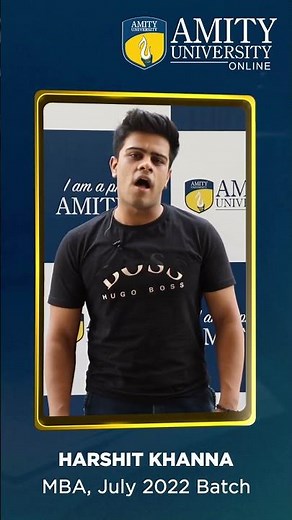 Amity University Online MBA Review | Harshit Khanna | Online Degree | Career After Online MBA