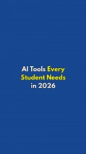AI Tools Every Student Needs in 2026 1. ChatGPT.com → Homework helper 2. GitMind.com → Mind mapping 3. Canva.com → Creative designs 4. Gamma.app → Instant slides 5. DeepL.com → Accurate translation 6. Monica.im → Text summarizer 7. Notion.so → Notes organizer 8. SlidesAI.io → Auto presentations 9. Krea.ai → AI visuals 10. Pictory.ai → Video creation 11. Tally.so → Simple surveys 12. HeyGen.com → Talking avatars If You Want Your Social Media To Grow Like Mine and you're ready to invest in proper 