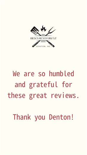 Thank you for the amazing review! We’re thrilled to be part of your dining experiences and can’t wait to welcome you back! 🌟 #RicksRestaurant #Denton #AmericanEats #FiveStarExperience #AmazingGuests | Rick's Restaurant - Denton