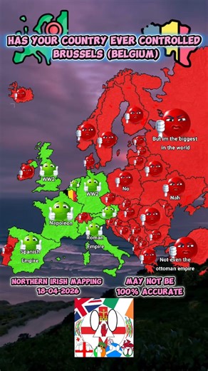 Has your country ever controlled Brussels (Belgium)? #europe #maps #mapping #history