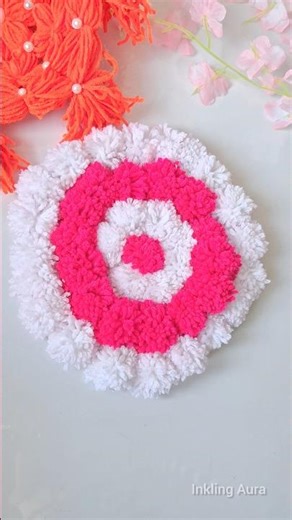 DIY Woolen Table Mat #shorts #trending #trend #viral #diy #artandcraft #woolenmat