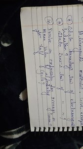 80 diamagnetic material. Give example. (8.) State farudays law ... | Filo