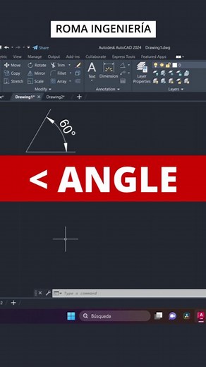 97K views · 1.1K reactions | ANGLE COTA #autocad #autocadtips #autocadtutorial #autocad2d | Roma Ingeniería | Facebook