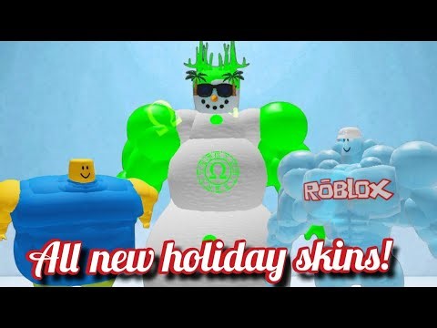 All holiday skins in Mega Noob Simulator 2025