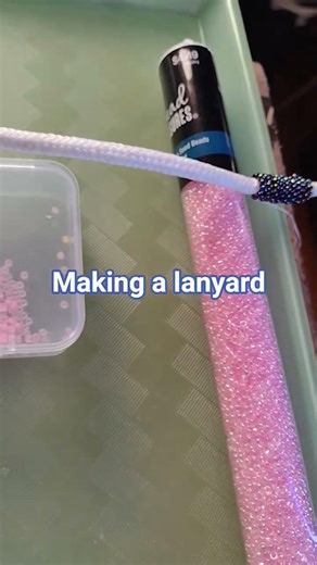 DIY beaded lanyards