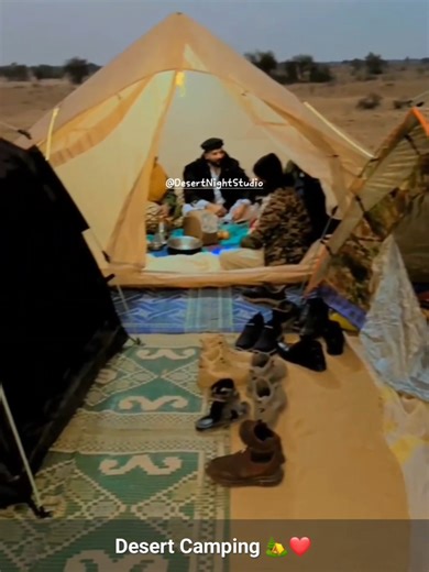 Desert Camping 🏕 Whole Night Stay #camping #campinglife #desert #desertnight #desertlife