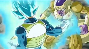 Super saiyan god blue vegeta vs Golden frieza | DBZ Videos