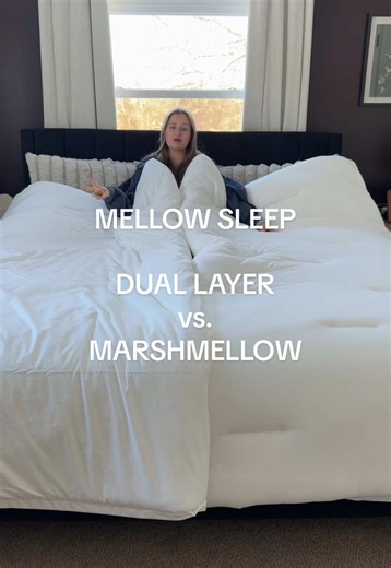When I go, bury me with both of these comforters 😆🤩 #mellowsleep #duallayertemperaturecontrolcomforter #duallayercomforter #allseasonbedding #mellowcomforter
