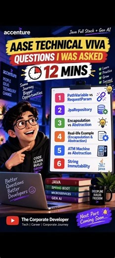 AASE Technical Viva Questions I Was Asked! 🎯 | 12 Minutes | Java Full Stack + Gen AI #shorts #music