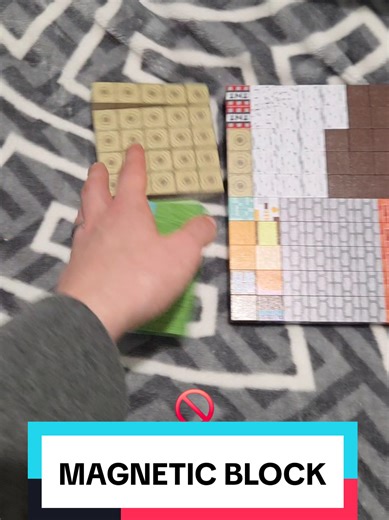 Magnetic blocks allow easy assembly and rearrangement of structures #minecraft #tiktokmademebuyit #blocks #magnetic #kidstiktok