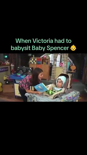 Victoria Justice Babysits Baby Spencer | Hilarious ICarly Moment