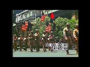 1960s Soldiers Marching In Streets