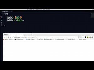 Les variables : initiation PHP & MySql