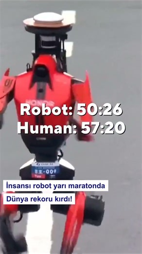 İnsansı robot yarı maratonda dünya rekoru kırdı!