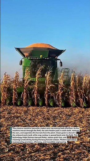 Massive Corn Harvest! Watch This Combine Turn Fields Into Tons of Grain! #Farming #Harvest #USA