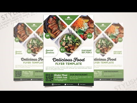 Restaurant Flyer Template | CorelDraw Tutorials | Flyer Design