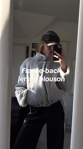 Create a Stylish Fleece-Back Jersey Blouson