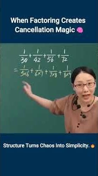 How to Solve Complex Fractions in Seconds | Factoring Trick 🧠 #maths #education #shorts #yt