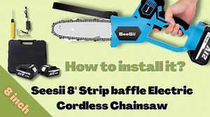 How to use the #Seesii 8'' Strip baffle Electric Cordless #Chainsaw? https://amzn.to/37hYItu | SEESII | Facebook