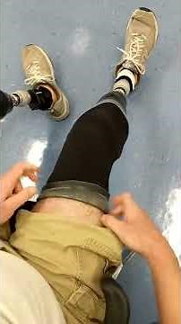 How to put on a below knee cushion liner